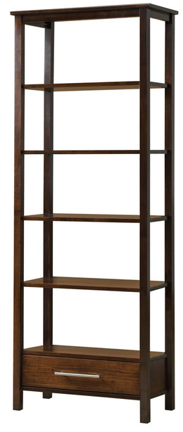 American-Made Ugo Bookcase with Bottom Drawer