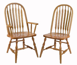 SEATING: Amish Bent Paddle High Back Chair
