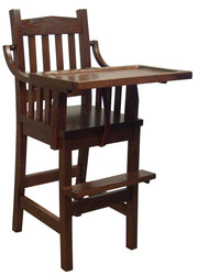 Amish Mission High Chair in Oak