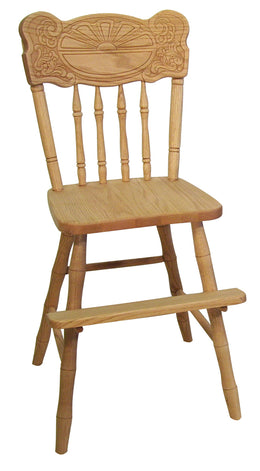 Amish Sunburst Youth Chair in Oak