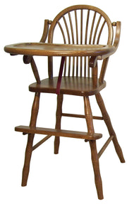 Amish Sheaf High Chair in Oak