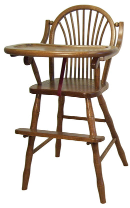 Amish Sheaf High Chair in Oak