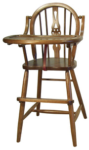 Amish Windsor High Chair in Oak
