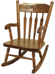 Amish Avery Child's Rocker in Oak