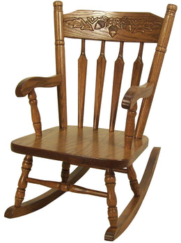 Amish Avery Child's Rocker in Oak