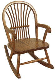 Amish Child's Sheaf Rocker in Oak