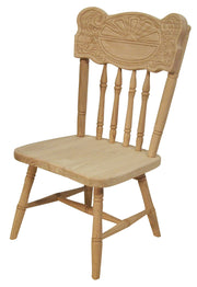 Amish Child's Sunburst Chair in Oak