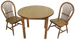Amish Child's Round Table Set in Oak