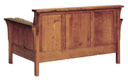 Amish High Back Panel Loveseat