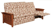 Amish Skyline Slat Sofa Recliner
