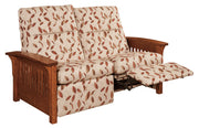 Amish Skyline Slat Loveseat Recliner