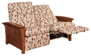 Amish Skyline Slat Loveseat Recliner
