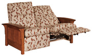 Amish Skyline Panel Loveseat Recliner
