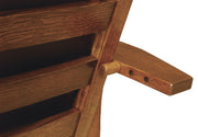 SEATING: Bow Arm Panel Morris Chair in Quarter Sawn White Oak