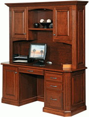 Amish Ellington Credenza with Hutch Top