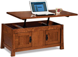 Amish Modesto Enclosed Lift-Top Coffee Table