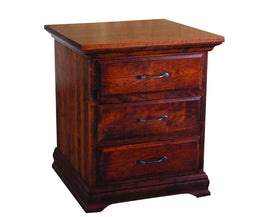 Amish Hidden Treasures 3 Drawer Night Stand