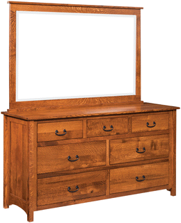 Amish London Dresser with Mirror