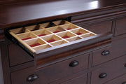 Amish Luxembourg Tall Dresser with Mirror