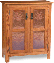 Amish Mission Pie Safe with Copper