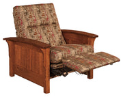 Amish Skyline Panel Chair Recliner