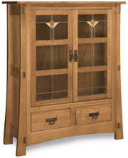 Amish Modesto Pie Safe with Glass