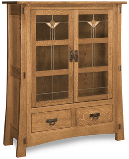 Amish Modesto Pie Safe with Glass