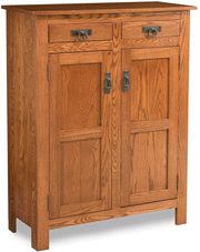 Amish Mission Pie Safe with Drawers