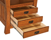 Amish Arts & Crafts Cabinet Pub Table