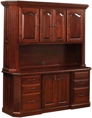 Amish Fifth Avenue Credenza with Hutch