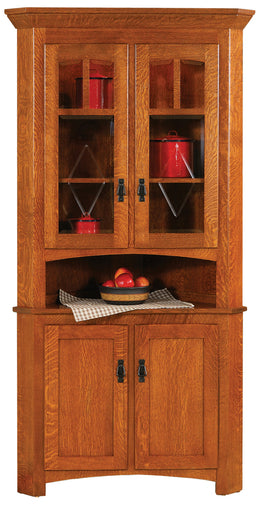 Amish Century Mission Corner Hutch