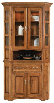 Amish Hampton Corner Hutch