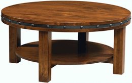 Amish Pasadena Round Coffee Table