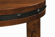 Amish Pasadena Round End Table