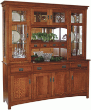 Amish Cape Cod Mission Hutch