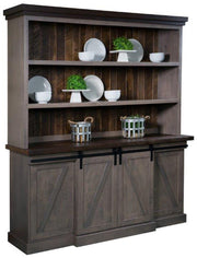 Amish Avalon 4 Door Open Hutch