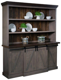 Amish Avalon 4 Door Open Hutch