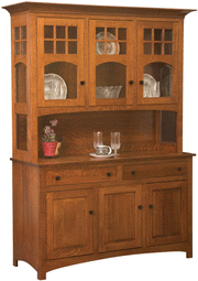 Amish Tribecca 3 Door Hutch