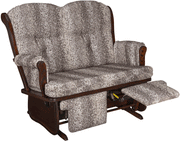 Amish Swan Back Loveseat Glider