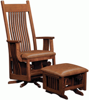 Amish Royal Mission Swivel Glider