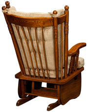 Amish 4 Poster High Back Glider with Foot Rest