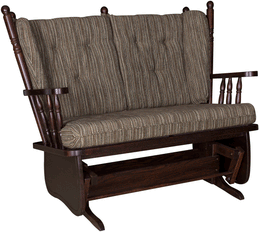 Amish 4 Poster Loveseat Glider