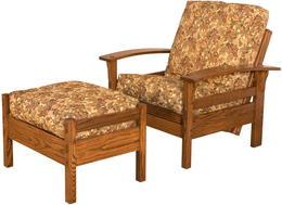 Amish Contender Chair Futon