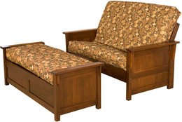 Amish Cortland Shaker Loveseat Futon