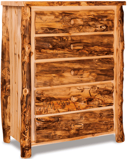 Amish Rustic Slab Drawer Chest