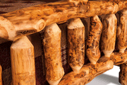 Amish Rustic Spindle Canopy Bed