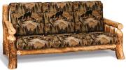 Amish Rustic Log Sofa