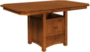 American-Made Bassett Cabinet Pub Table