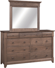 American-Made Sanibel Mule Dresser with Mirror