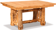 Amish Rustic Trestle Table